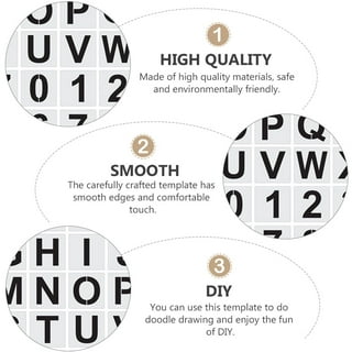 Awesome Alphabet Stencils - 12 Pc.