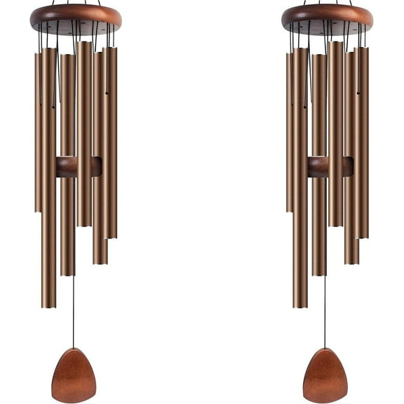 Large Aluminium Wind Chimes 37" Inches to Create a Zen Atmosphere Suitable for Outdoor, Garden, Patio Decoration. Classic Black Wind Chimes with Wind Catcher Suitable as A Gift for Unisex BrioTek