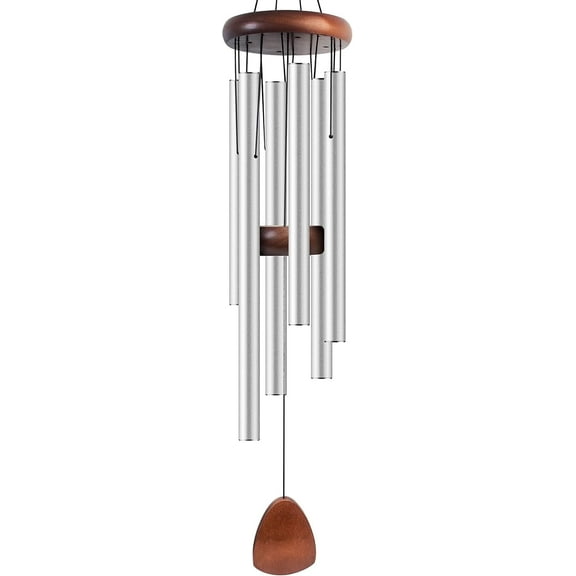 Large Aluminium Wind Chimes 37" Inches to Create a Zen Atmosphere Suitable for Outdoor, Garden, Patio Decoration. Classic Black Wind Chimes with Wind Catcher Suitable as A Gift for Unisex