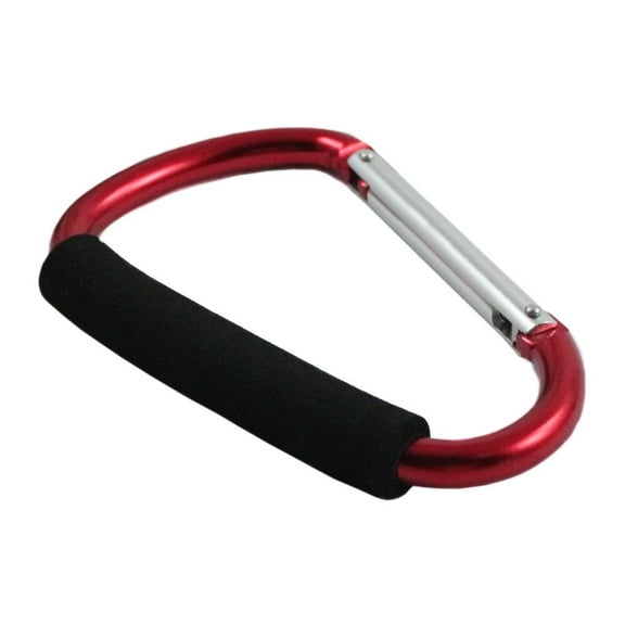 Large Aluminum Carabiner 7" Cushion Grip Handle 6 Pack