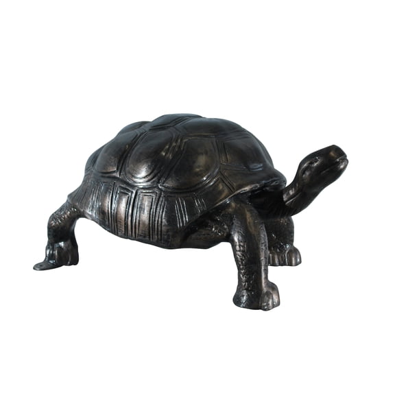 Large Aluminum Tortoise Statue with Detailed Shell and Legs 35" x 18" x 18"H