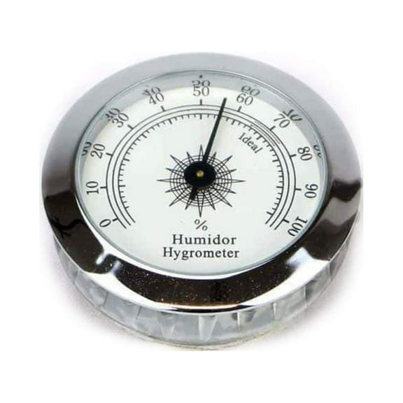 Large Analog Hygrometer, Silver