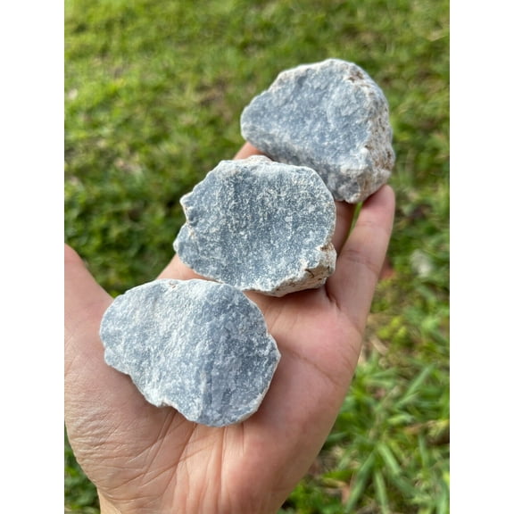 Large Angelite Raw Stone,  2-3 Inch Rough Angelite