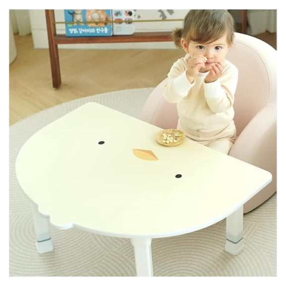 Large Animal Folding Floor Table w/Adjustable Heights - for Play, Reading, Snack Time and More
