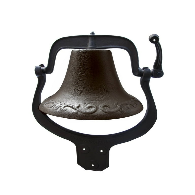 Large Vintage Style Cast Iron Swing Arm Steam Locomotive Bell Large Vintage Style Cast Iron Swing Arm Steam Locomotive Bell