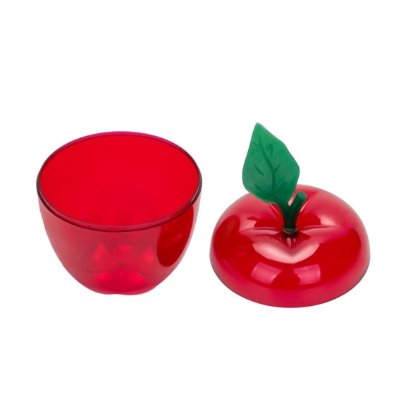 Large Apple Shaped Packaging Box, Transparent Visual Candy Snack Storage Jar, Holiday Souvenir Decorative Box for Teacher Gift office Season, Apple Box * 2 Pcs