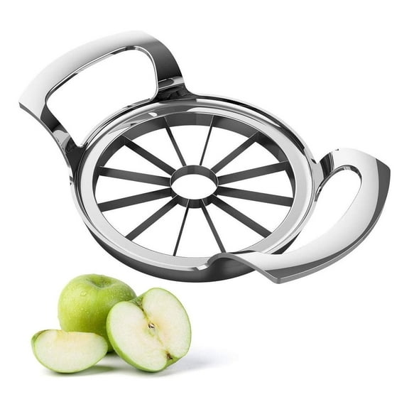 Large Apple Slicer with 12 Blades Easy Fruit Cutter for Quick Slicing,Durable Stainless Steel,Perfect for Apples,Pears,and More,Kitchen Gadget for Fast Prep and Healthy Snacks