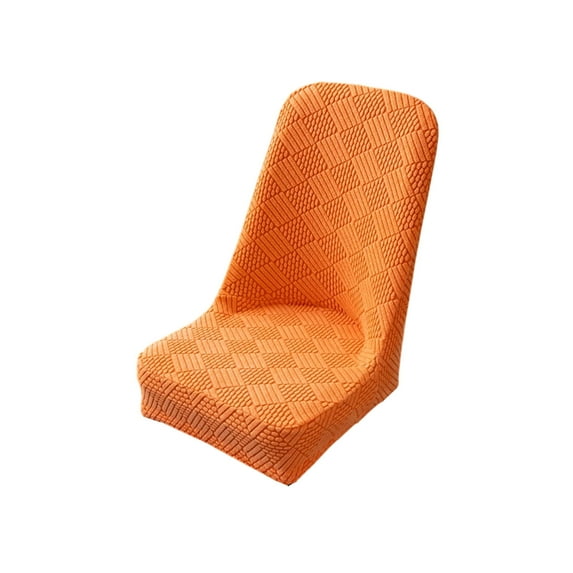 Large Arc Chair Cover, Half-Pack Stretch Dining Seat Protector for Curved Back Chairs, Non-Slip Flock Fabric, 16x20in