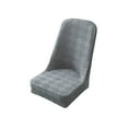 thumbnail image 1 of Large Arc Chair Cover, Half-Pack Stretch Dining Seat Protector for Curved Back Chairs, Non-Slip Flock Fabric, 16x20in, 1 of 7