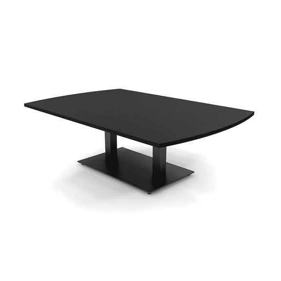 Large Arc Rectangle Shaped Coffee Table For Office Metal Base 45x70