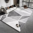 thumbnail image 1 of Large Area Carpet Living Room Simple Geometric ration Rug Light Luxury Minimalist Style Mat Absorb W, 1 of 5
