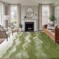 thumbnail image 1 of Large Area Rug 5'x8', Sage Green Ombre Non-slip Runner Carpet for Living Room/Bedroom/Office, Modern Moire Abstract Art Luxury Outdoor Indoor Rectangle Area Rugs Floor Mat for Kitchen/Dining Room, 1 of 9