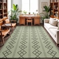 thumbnail image 1 of Large Area Rugs 5'x8', Sage Green Boho Carpet Runner Indoor Outdoor Rugs Home Decor Aesthetic, Vintage Ethnic Tribe Abstract Art Geometric Non Slip Mats Washable Accent Rug for Living Room Bedroom, 1 of 8