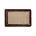 thumbnail image 1 of Large Area Rugs for Bedroom Living Room, Coffee Brown Greek Key Non Slip Carpet Bedside Rug, Thick Polypropylene Standing Mat for Home Machine Washable for Office, 40x60 cm, 1 of 5