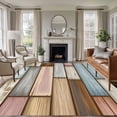 thumbnail image 1 of Large Area Rugs for Living Room Bedroom, Brown Pink Vintage 8'x10' Rug Washable Carpet Runner Indoor Outdoor, Retro Farmhouse Elegant Pastoral Non Slip Floor Mats Rug for Kitchen, Patio, 1 of 8