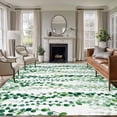 thumbnail image 1 of Large Area Rugs for Living Room Bedroom, Green Weeping Eucalyptus 8'x10' Rug Washable Carpet Runner Indoor Outdoor, Spring Summer Country Leaves Non Slip Floor Mats Rug for Kitchen, Patio, 1 of 8