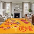 thumbnail image 1 of Large Area Rugs for Living Room Bedroom, Happy New Year 8'x10' Rug Washable Carpet Runner Indoor Outdoor, Red Yellow Dragon Dance Non Slip Floor Mats Rug for Kitchen, Patio, 1 of 8