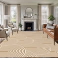 thumbnail image 1 of Large Area Rugs for Living Room Bedroom, Khaki Boho 5'x8' Rug Washable Carpet Runner Indoor Outdoor, Middle Century Modern Abstract Art Non Slip Floor Mats Rug for Kitchen, Bathroom, 1 of 8