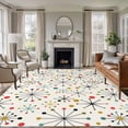 thumbnail image 1 of Large Area Rugs for Living Room Bedroom, Middle Century 8'x10' Rug Washable Carpet Runner Indoor Outdoor, Geometric Modern Abstract Vintage Non Slip Floor Mats Rug for Kitchen, Patio, 1 of 8