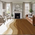 thumbnail image 1 of Large Area Rugs for Living Room Bedroom, Ombre Waves 5'x8' Rug Washable Carpet Runner Indoor Outdoor, Abstract Art Gradient Brown Modern Non Slip Floor Mats Rug for Kitchen, Bathroom, 1 of 8