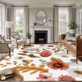 thumbnail image 1 of Large Area Rugs for Living Room Bedroom, Red Mushrooms 5'x8' Rug Washable Carpet Runner Indoor Outdoor, Elegant Pastoral Botanical Watercolor Non Slip Floor Mats Rug for Kitchen, Bathroom, 1 of 8