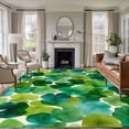 thumbnail image 1 of Large Area Rugs for Living Room Bedroom, St. Patrick's Day 6'x9' Rug Washable Carpet Runner Indoor Outdoor, Green Lucky Shamrocks Spring Plants Non Slip Floor Mats Rug for Kitchen, Playroom, 1 of 8