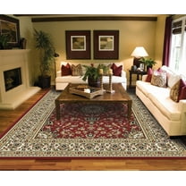 Large Area Rugs for Living room 8x10 Red