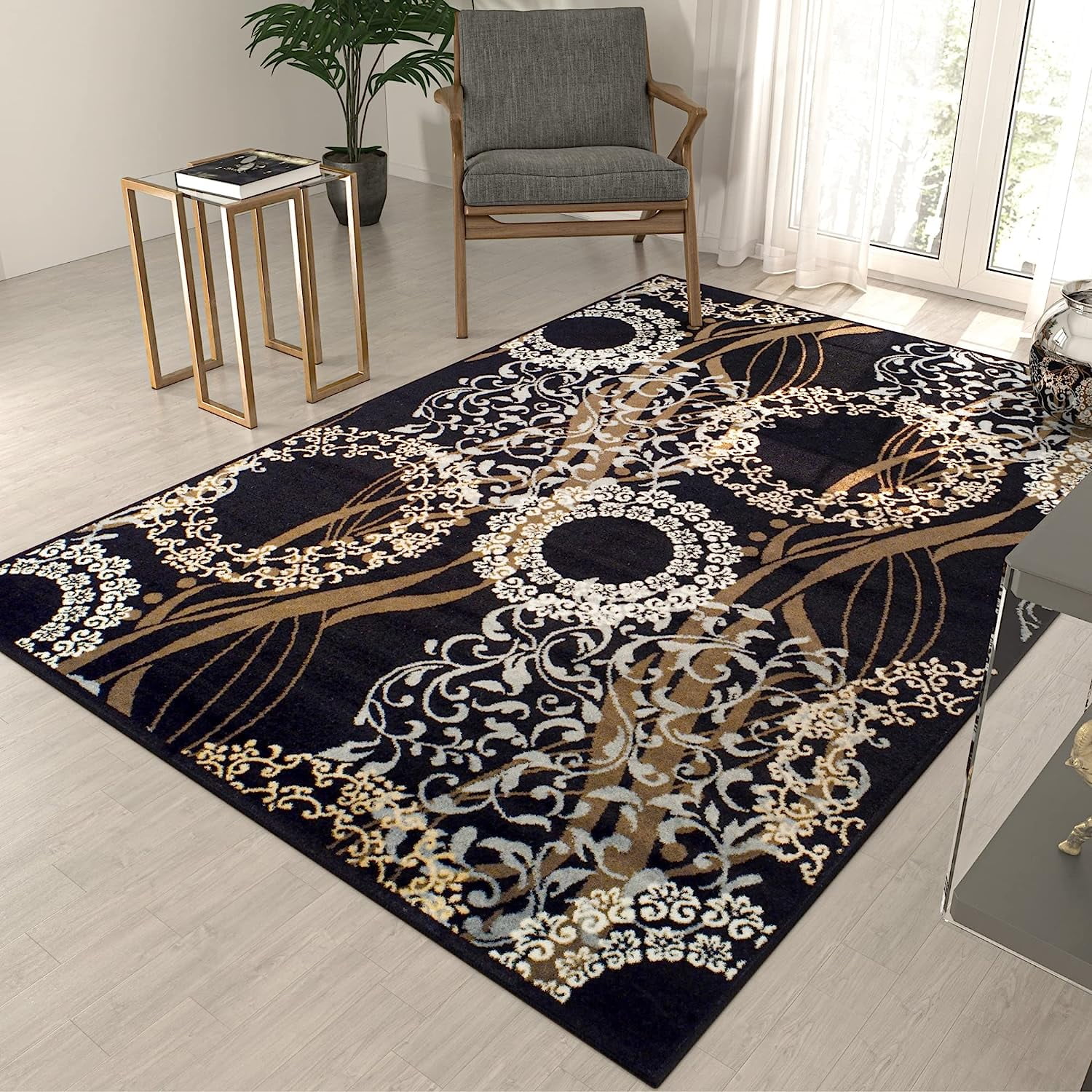 AS Quality Modern Boho Vintage Large Area Rugs 8x10 for Living Room Eco Friendly Easy Cleaning Walmart