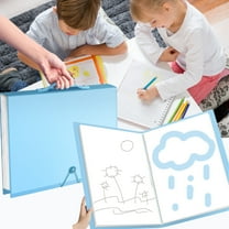 Large Art Portfolio Folder, 30 Pockets Artist Portfolio Storage Book with Clear Plastic Sleeves for Artwork, Photos, and Presentation Organization