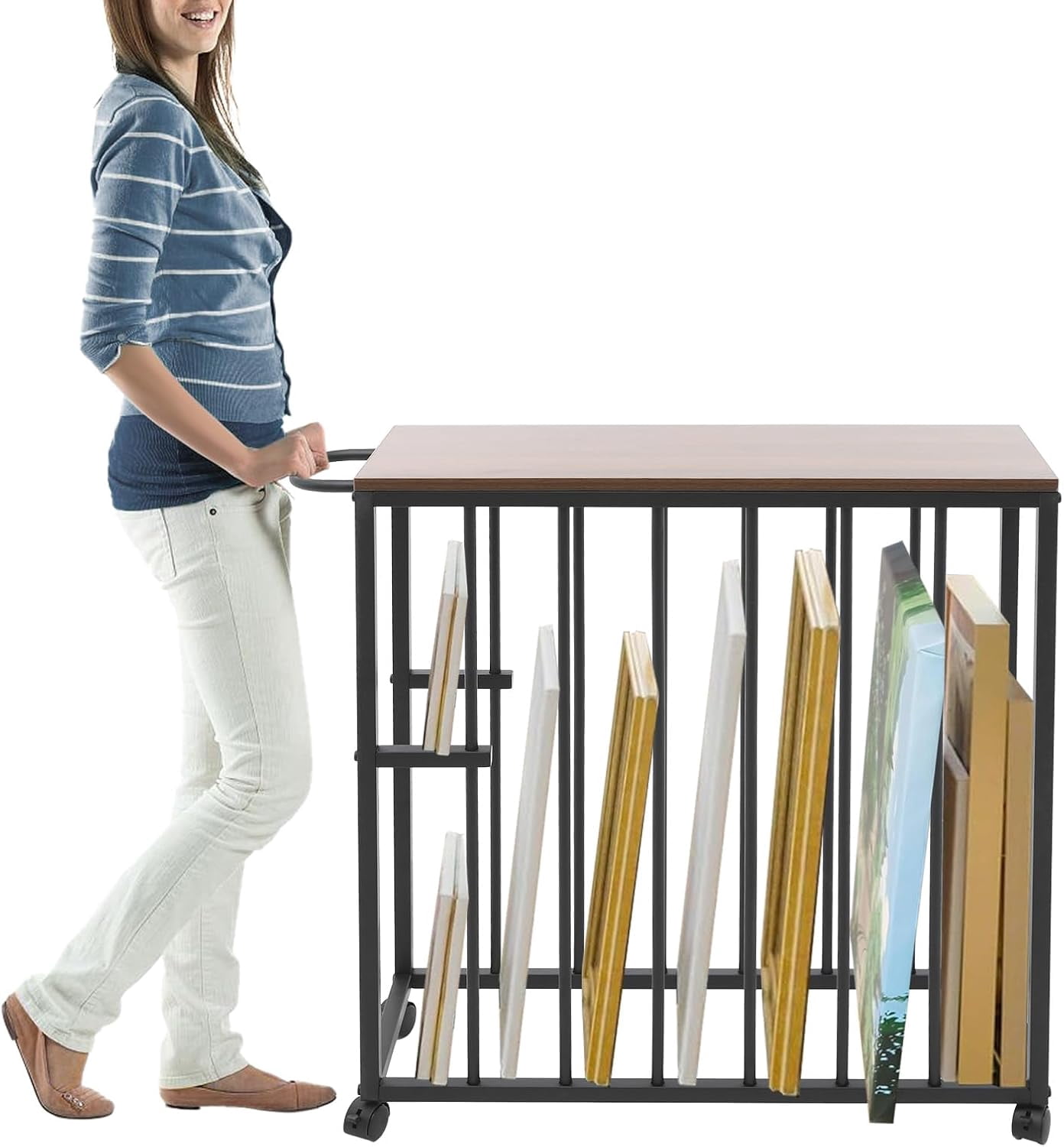 Cavas Racks Large Art Storage Rack, Canvas Storage Stand for Large Canvas up to 27. ...