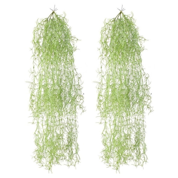 Large Artificial Plants Tall Faux Plastic Decor for Outdoor Garden, 42-Inch Length, Waterproof and Wear-Resistant