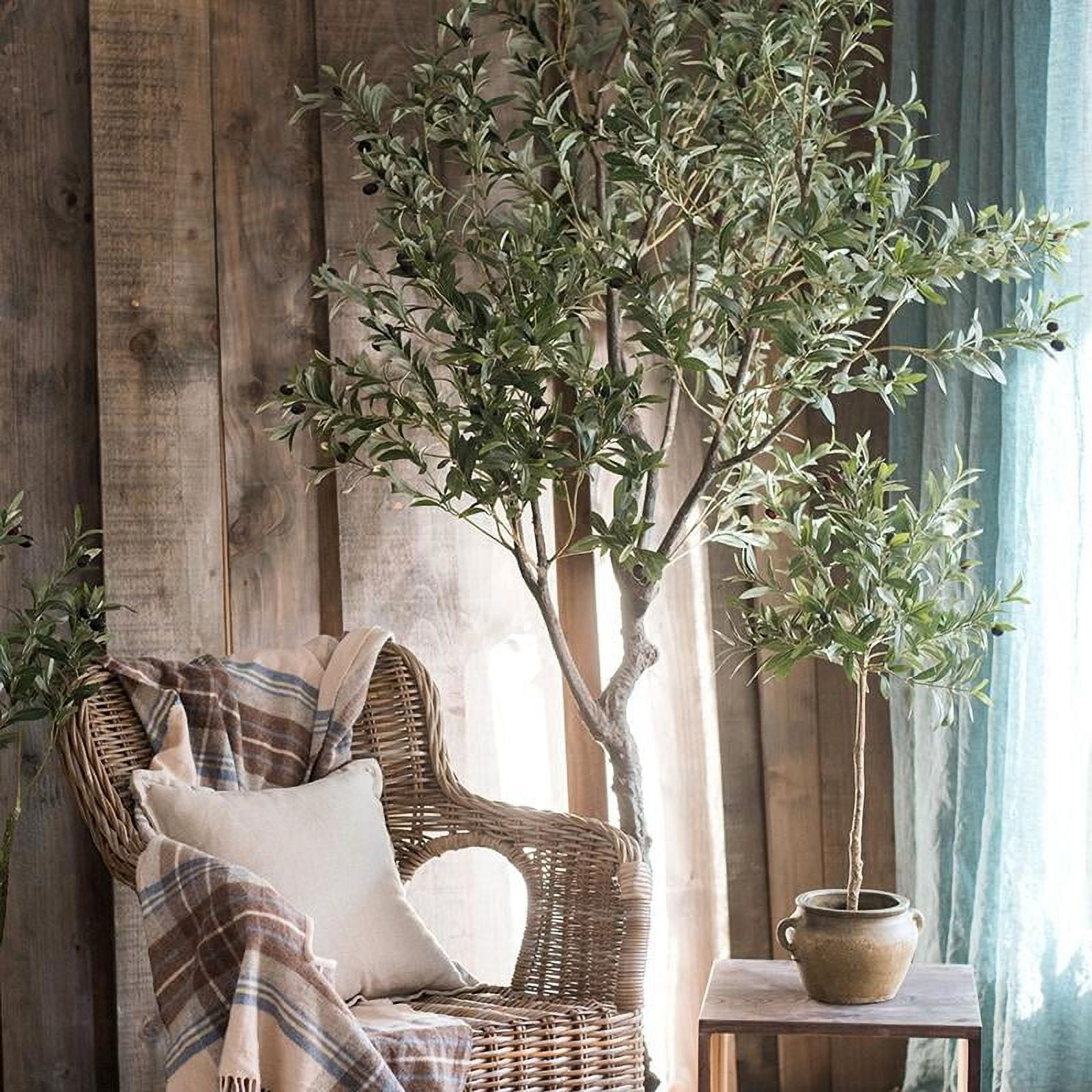 Orla: Extra Large Faux Olive Tree - Artificial Mature Olive Tree - Artificial  Olive Tree Large 