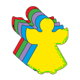 thumbnail image 1 of SHAPES ETC. Large Assorted Cut-Out - Angel, 1 of 30