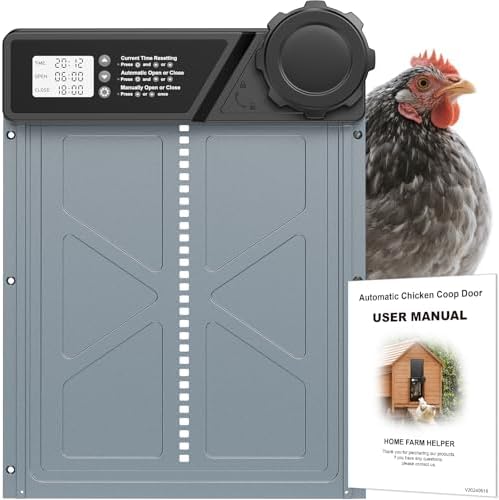 Image showcasing Large Automatic Chicken Coop Door, Aluminum Automatic Chicken Door with ...