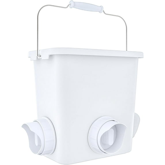 Large Automatic Chicken Feeder and Waterer Set Hanging Chicken Water Feeder Poultry Feed Bucket