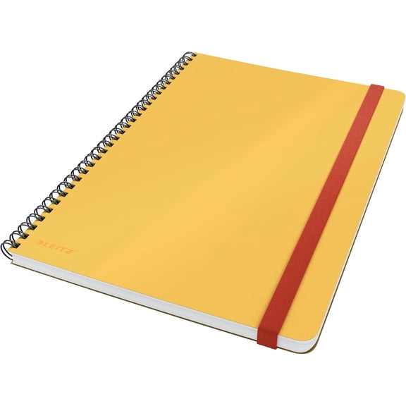 Large (B5) Squared Wirebound Notebook, 80 Sheet, Cosy Range, Warm Yellow, 44840019