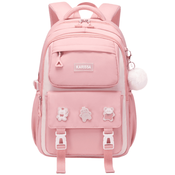 Large Backpack, College Aesthetic Laptop Bookbag with Anti-theft Back Pocket, Lightweight Bookpack, Watrer Resistant