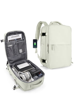Large Backpack Women, Carry On Backpack Men,Hiking Backpack Waterproof Outdoor Sports Rucksack Casual Daypack School Laptop Bag(Mint Green)