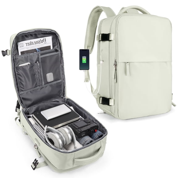 Large Backpack Women, Carry On Backpack Men,Hiking Backpack Waterproof Outdoor Sports Rucksack Casual Daypack School Laptop Bag(Mint Green)
