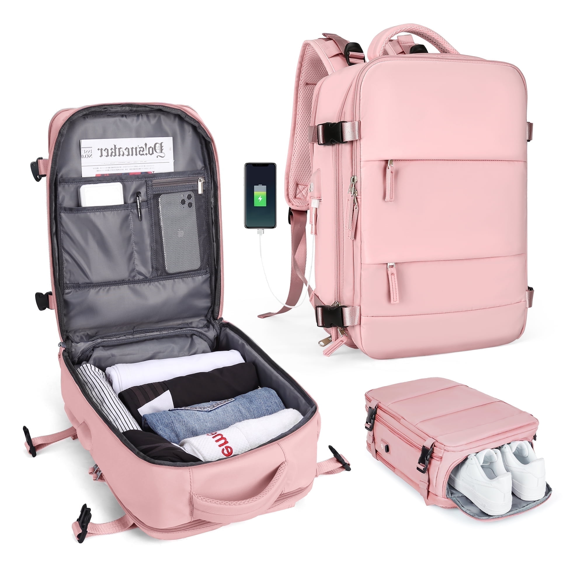 Large Travel Backpack for Adults, Heavy Duty Waterproof