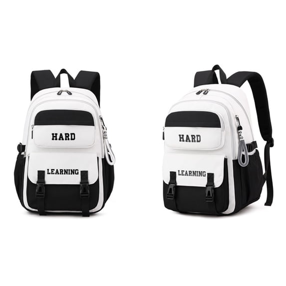 Large Backpack for Travel College Work Cute Laptop Backpack Waterproof Lightweight Preppy Daypack Back to School(White,One Size)