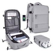 Large Backpack for Women , Men Carry On Backpack,Hiking Backpack Waterproof Outdoor Sports Casual Daypack, College Backpack School Bag Gray