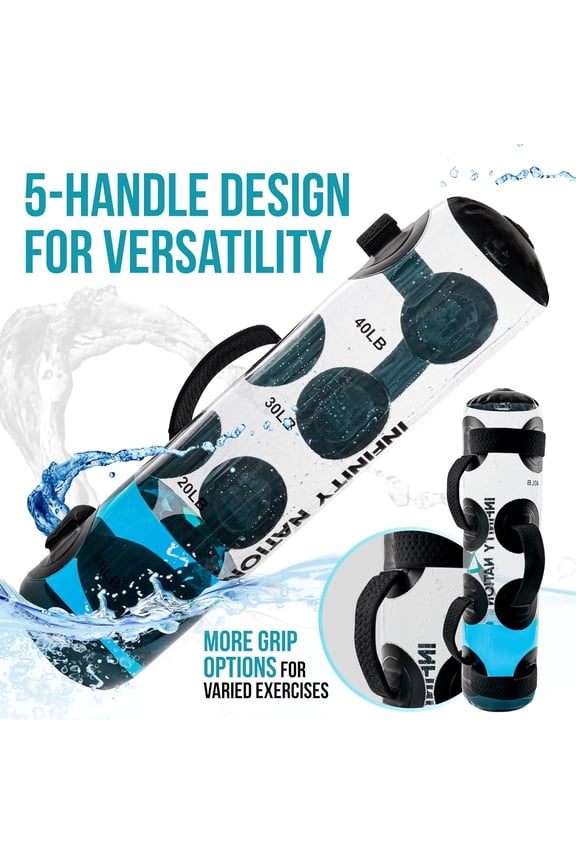 Large Bag for Workout - Portable Water Weight Bag with 5 Handles