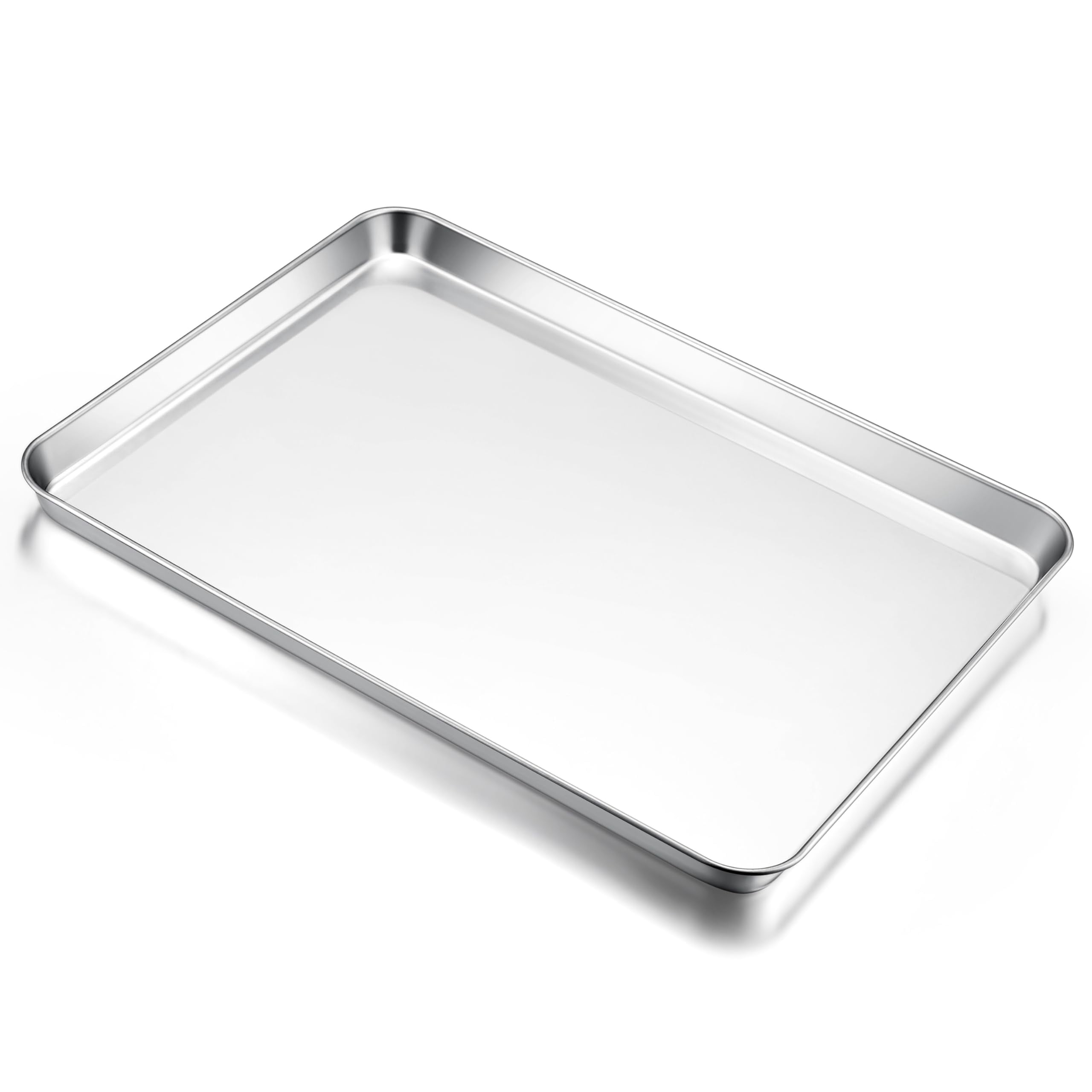 Large Baking Sheet Stainless Steel Cookie Pan for Oven 1 Pack