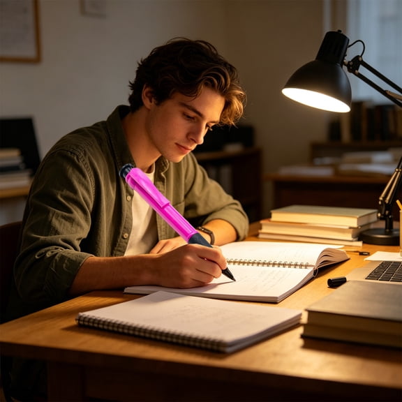 Large Ballpoint Pen, Retractable Stationery with 10ML High Capacity Ink, Extra Big Size for Comfortable Grip, Oversized Writing Instrument