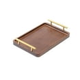 thumbnail image 1 of Elegant Half Design Bamboo Serving Tray for Home Cooking and Entertaining Indoor Use as a Decorative Food Platter, 1 of 5