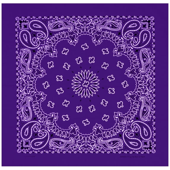 Large Bandanas 27 x 27 | Versatile Biker Rags | Classic Paisley Bandana Pattern