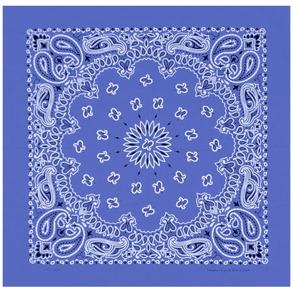 Large Bandanas 27 x 27 | Versatile Biker Rags | Classic Paisley Bandana Pattern