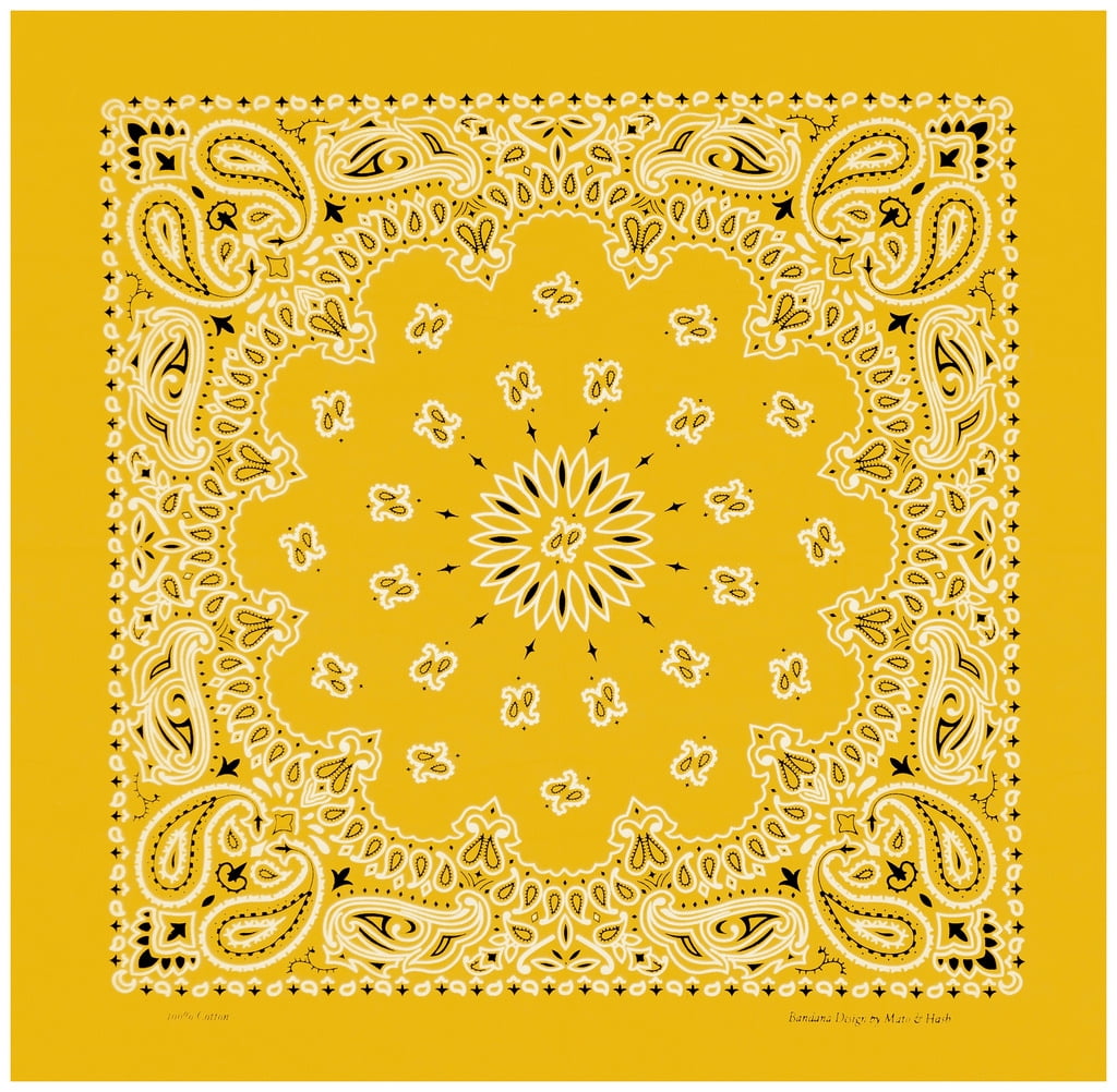 Large Bandanas 27 x 27 | Versatile Biker Rags | Classic Paisley Bandana ...