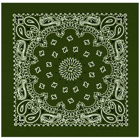Large Bandanas 27 x 27 | Versatile Biker Rags | Classic Paisley Bandana Pattern